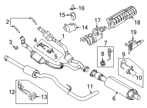 2025 Ford Transit-150 Exhaust Components Diagram