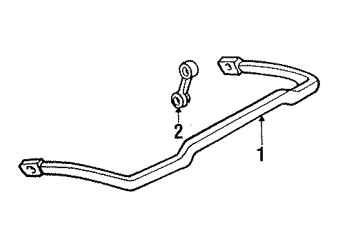 1989 Ford Ranger Stabilizer Bar & Components Diagram 5 - Thumbnail