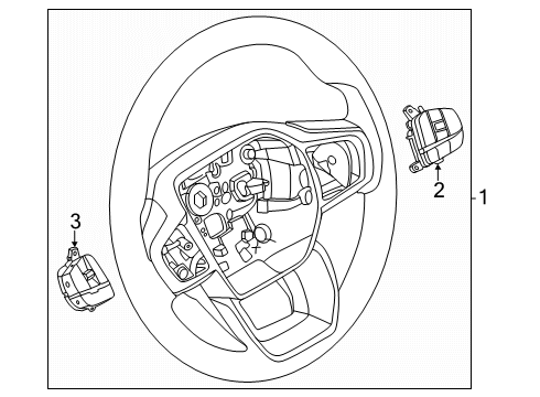 2024 Ford Ranger Steering Wheel Diagram
