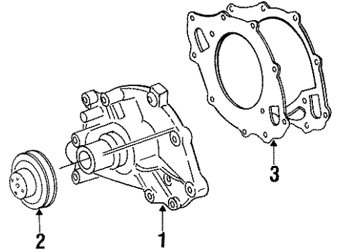 1995 Mercury Cougar Water Pump Diagram