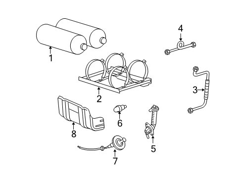 2003 Ford Crown Victoria Fuel System Components Diagram 2 - Thumbnail