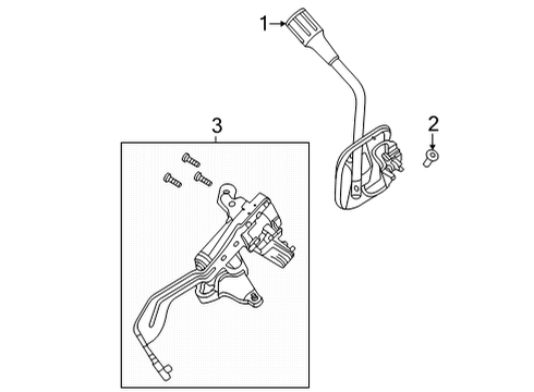 2024 Ford Police Interceptor Utility Shifter Housing Diagram