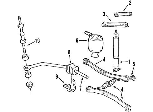 2011 Lincoln Town Car Lower Control Arm - Rear Diagram