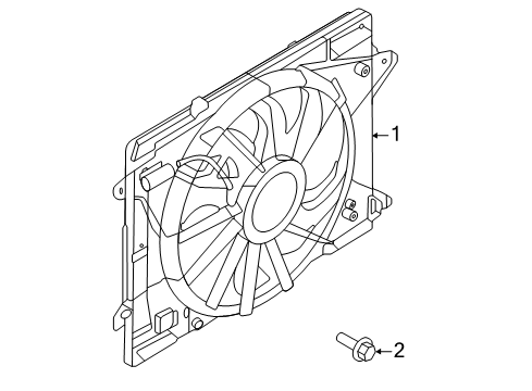 2022 Ford Escape Cooling Fan Diagram 2 - Thumbnail