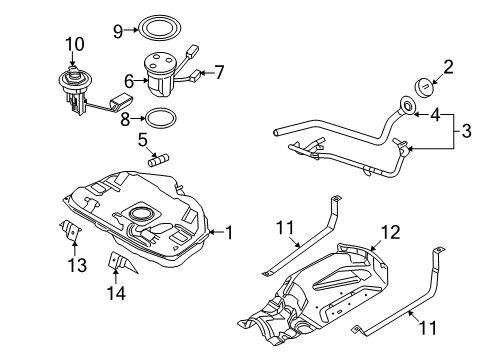 2008 Ford Fusion Fuel System Components Diagram