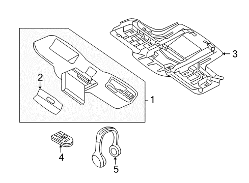 2003 Lincoln Aviator Bracket, Rear Upper Diagram for 4L2Z-78519K22-AA