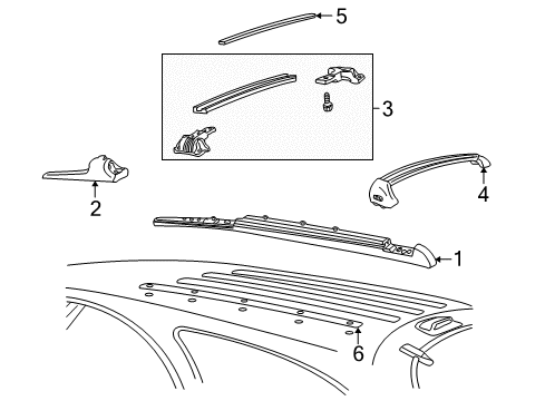 2000 Mercury Sable Luggage Carrier Diagram