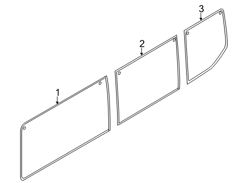 2017 Ford Transit-150 Glass - Side Panel Diagram 3 - Thumbnail
