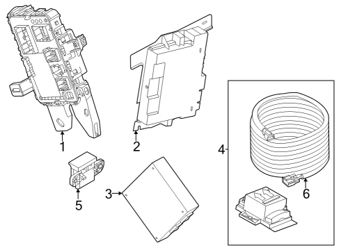 2025 Ford F-350 Super Duty Electrical Components Diagram 2 - Thumbnail