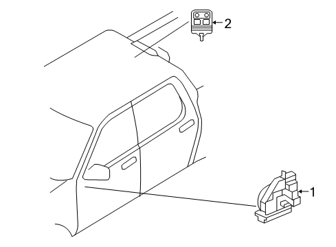 2010 Ford Explorer Sport Trac Keyless Entry Components Diagram