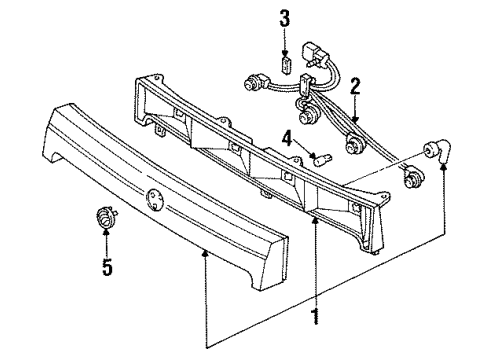 1995 Mercury Villager Headlamp Components Diagram