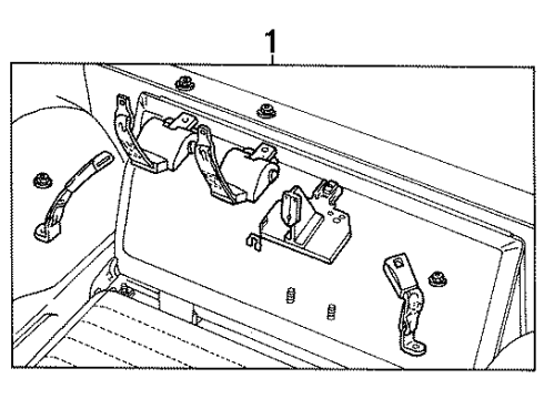 1997 Mercury Sable Seat Belt - Body Diagram 2 - Thumbnail