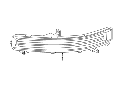 2019 Lincoln Nautilus Daytime Running Lamp Components Diagram