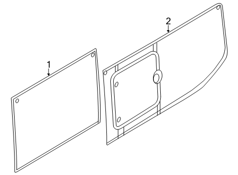 2024 Ford Transit-350 HD Glass - Side Panel Diagram 5 - Thumbnail