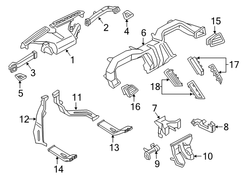 2021 Ford Edge Ducts Diagram