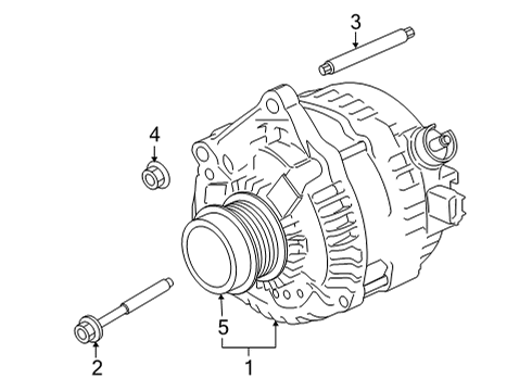 2023 Ford F-150 Alternator Assembly Diagram for ML3Z-10346-S