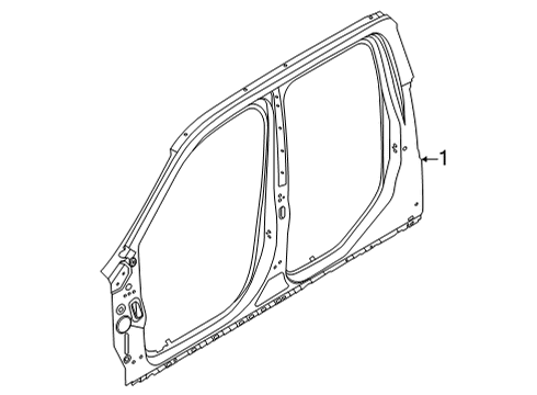 2024 Ford Maverick Side Panel & Components Diagram
