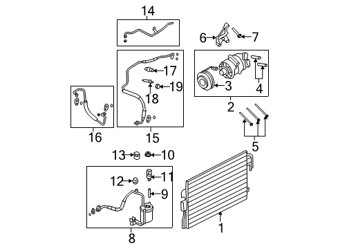 2008 Ford Escape A/C Condenser Diagram 2 - Thumbnail