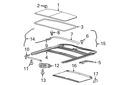 2014 Ford F-150 Sunroof Diagram