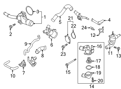 2017 Ford C-Max Water Pump Diagram