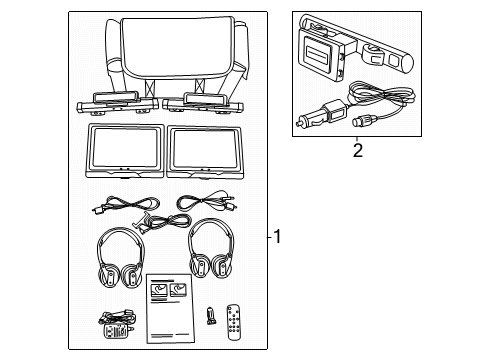 2024 Ford F-150 Entertainment System Components Diagram
