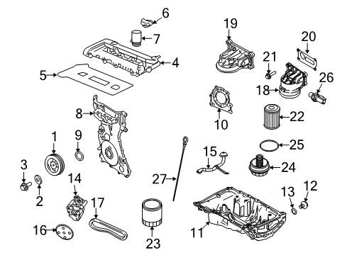 2011 Mercury Mariner Engine Parts Diagram 2 - Thumbnail