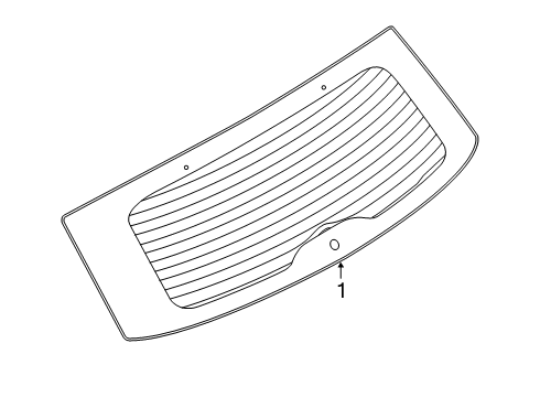 2024 Lincoln Corsair Glass - Lift Gate Diagram