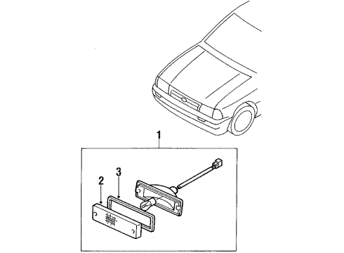 1992 Ford Festiva Park Lamps Diagram
