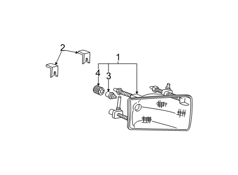 2004 Ford F-350 Super Duty Headlamps Diagram