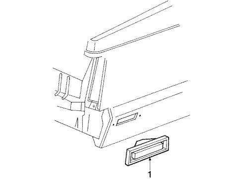 1985 Lincoln Mark VII Side Marker Lamps Diagram