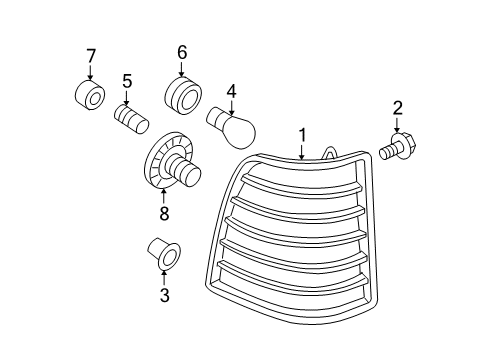 2006 Mercury Mountaineer Combination Lamps Diagram