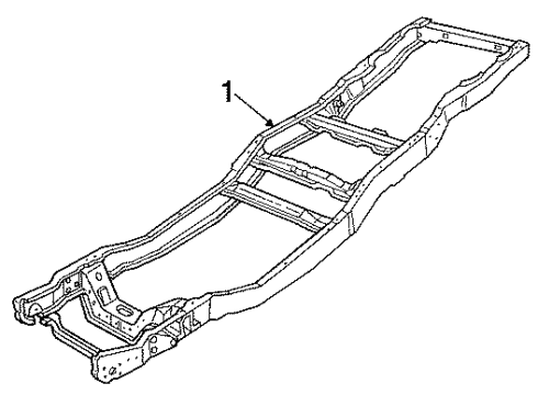 1990 Ford F-350 Frame & Components Diagram 2 - Thumbnail