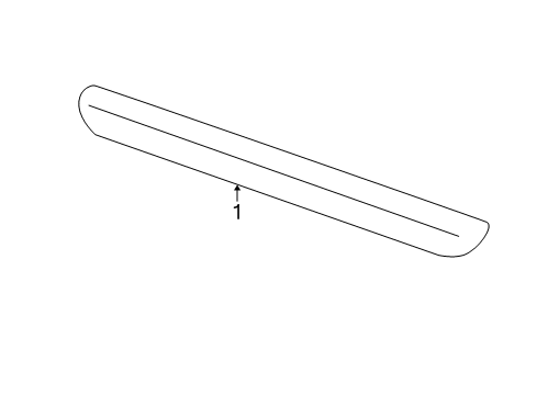2004 Mercury Mountaineer Exterior Trim - Pillars Diagram