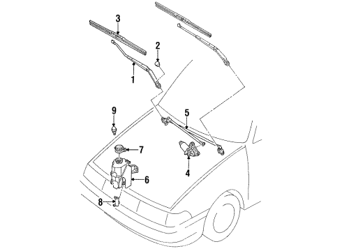 1995 Mercury Tracer Wipers Diagram
