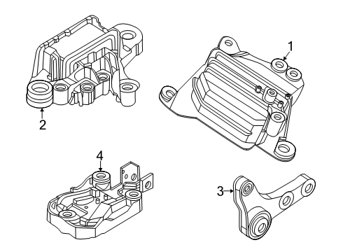 2024 Lincoln Nautilus Engine & Trans Mounting Diagram