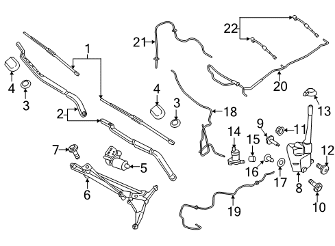 2018 Lincoln MKX Wipers Diagram 3 - Thumbnail