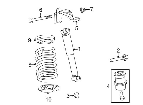 2008 Ford Fusion Shocks & Components Diagram 2 - Thumbnail