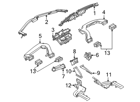 2024 Ford Maverick Ducts Diagram
