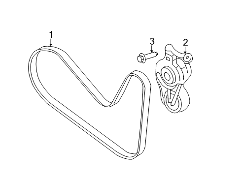2017 Ford Flex Belts & Pulleys - Belts Diagram 2 - Thumbnail