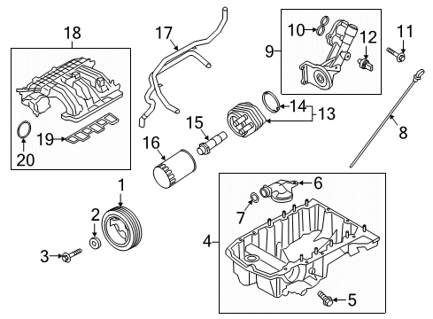 2024 Ford Police Interceptor Utility Engine Parts Diagram