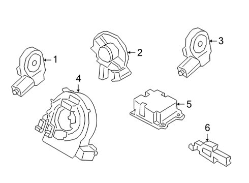2024 Ford Bronco Sport Air Bag Components Diagram 2 - Thumbnail