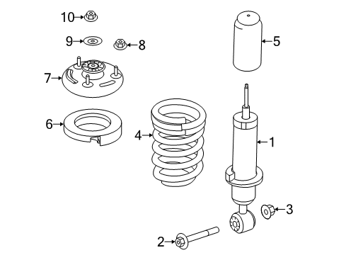 2015 Ford Expedition Shocks & Components Diagram 2 - Thumbnail