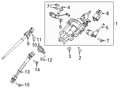 2018 Ford F-150 Steering Column Assembly Diagram 4 - Thumbnail