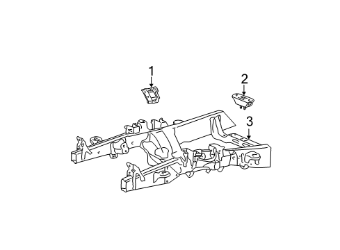 2007 Ford F-150 Motor Mount, Driver Side Diagram for 7L3Z-6038-D