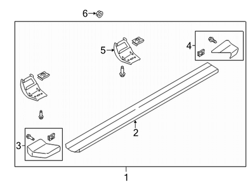 2024 Ford F-150 Running Board Diagram 4 - Thumbnail