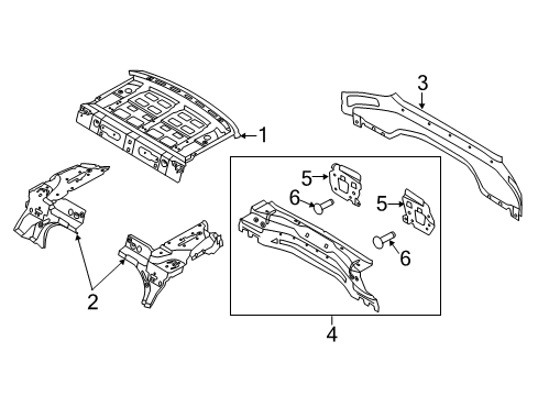 2017 Ford Focus Rear Body Diagram
