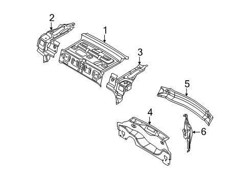 2012 Ford Fiesta Rear Body Diagram 2 - Thumbnail