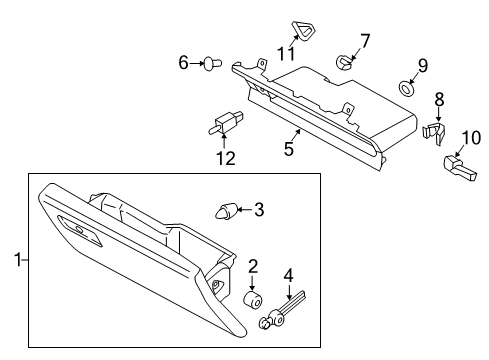 2019 Ford F-150 Glove Box Diagram 2 - Thumbnail