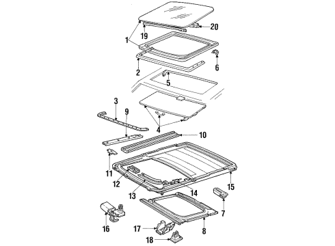 1988 Lincoln Town Car Sunroof Diagram
