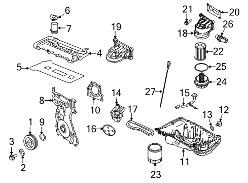2010 Ford Escape Engine Parts Diagram 2 - Thumbnail